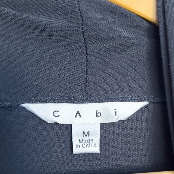 Cabi Waterfall Mid Length Jersey Matte Rayon Medium Black Staple Classic Basic - Picture 3 of 5